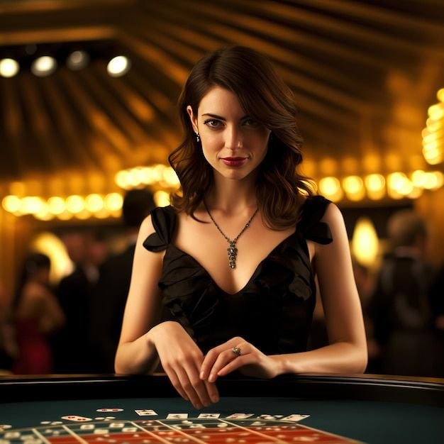 Kyats7 Live Casino ဂိမ်းခန်းတွင် Baccarat ကစားနေသည့် မြင်ကွင်း